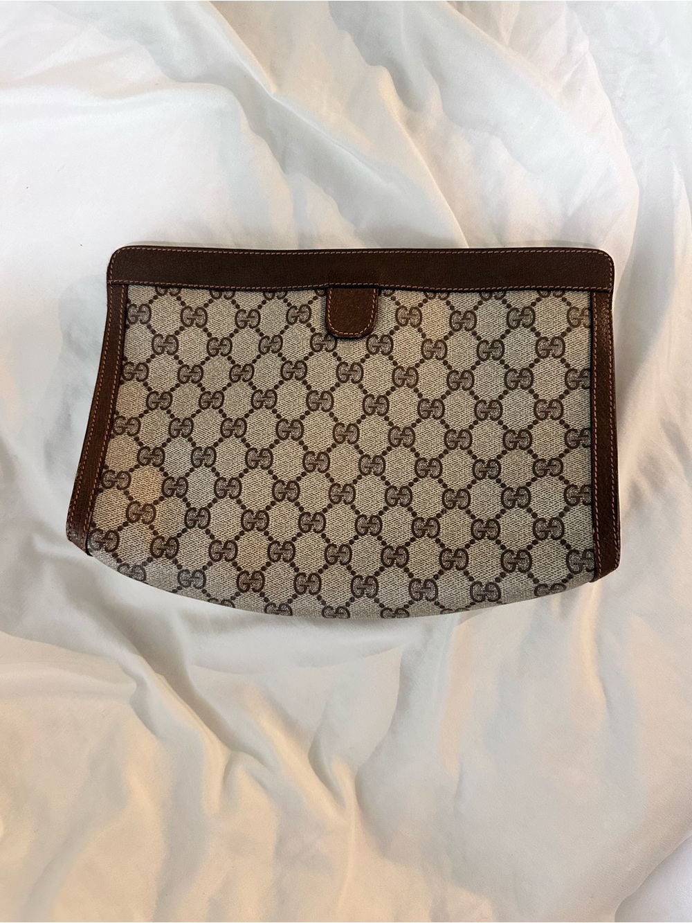 Gucci Brown GG Supreme Canvas clutch - Picture 3 of 6